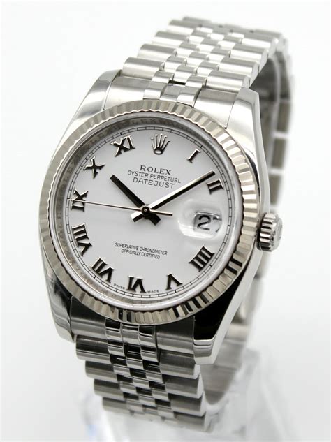 rolex datejust 116234 white dial